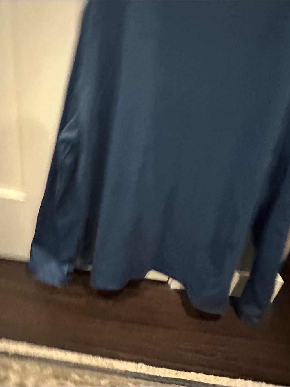 Blue Long Sleeve Pullover with White Trim - Picture 2 of 3